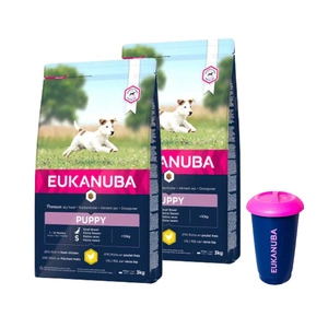EUKANUBA Growing Puppy Small Breed 3kg vistas gaļas