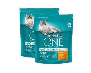 Purina One Cat Pieaugušo kaķu barība ar vistas gaļu 2x800g