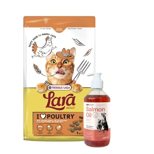 VERSELE-LAGA Lara Adult Turkey & Chicken 7kg - Pieaugušo kaķu barība ar tītaru un vistas gaļu