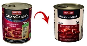 ANIMONDA GranCarno Adult Dog garša: gaļas kokteilis 800g x18