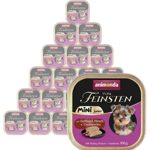 ANIMONDA Vom Feinsten mini junior mājputni/briedis 100 g