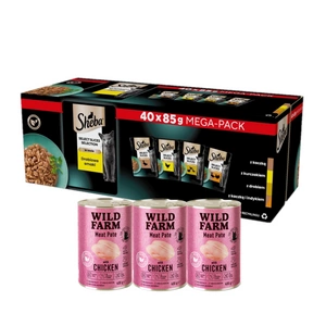 SHEBA Selection Select Slies Mājputnu gaļas garšas paciņas 40x85g