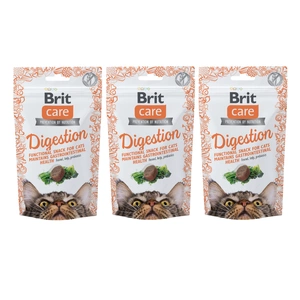 BRIT CARE Cat Snack gremošanas uzkodas 50g