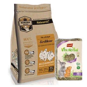 KORONA NATURY Natural-Vit barība trušiem junior 750g