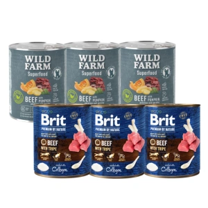 Brit Premium by Nature Liellopu gaļa ar cūku gaļu 800g