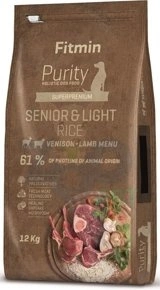 FITMIN Purity Senior Venison, Lamb&rice Light 12kg