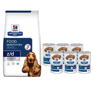 HILL'S PD Prescription Diet Canine z/d Jutīgums pret pārtiku 3kg