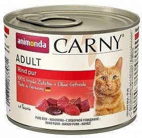 ANIMONDA Cat Carny Adult garša: liellopu gaļa 200g x12