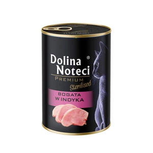 DOLINA NOTECI Premium sterilizētiem kaķiem ar bagātīgu tītara gaļu 400g