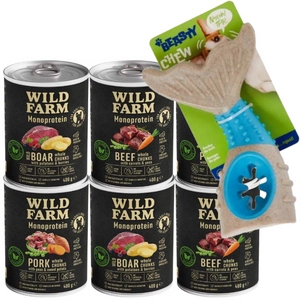 Wild Farm Monoprotein Pork 400g hipoalerģiska barība suņiem