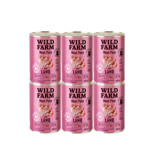 WILD FARM Pastēte ar jēra gaļu 400g - bezglutēna barība kaķiem