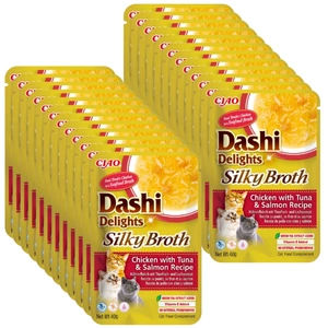INABA Dashi Delights zīdainais buljons Vistas gaļa ar tunci un lasi 40g