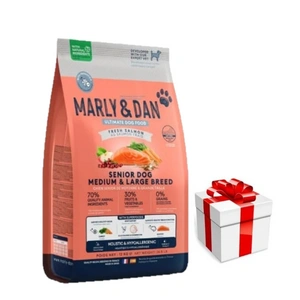 Marly & Dan Senior Dog Medium & Large Breed Fresh Salmon Holistic & Hypoallergenic 12kg sausā barība