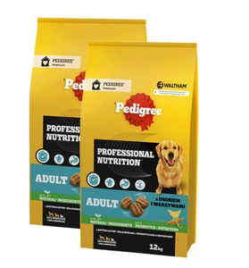 PEDIGREE® Junior Professional Nutrition 12 kg ar mājputnu gaļu un dārzeņiem - sausā pilnvērtīgā barība lielo un vidējo šķirņu kucēniem