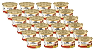 Purina Gourmet Gold ar liellopu gaļu un vistas gaļu tomātu mērcē 24x85g