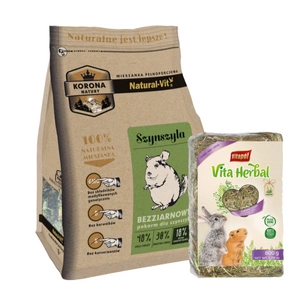 KORONA NATURY Natural-Vit barība šinšilām 750g