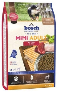 Bosch Adult Mini Lamb &amp; Rice, jēra gaļa ar rīsiem (jauna recepte) 3kg