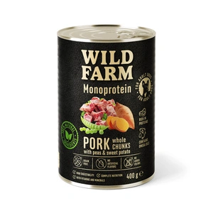Wild Farm Monoprotein Pork 400g hipoalerģiska barība suņiem