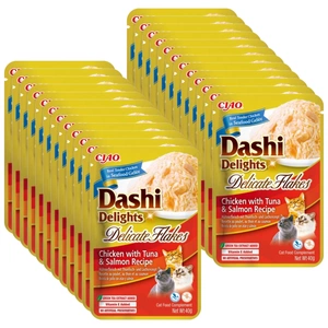 INABA Dashi Delights Delicate Flakes Vistas gaļa ar tunci un lasi 40g