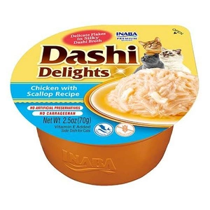 Inaba DASHI papildbarība kaķiem - vistas un ķemmīšgliemežu garšas buljons 70 g