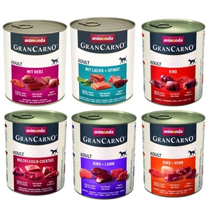 ANIMONDA GranCarno Pieaugušo suņu garša: lasis + spināti 800g