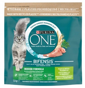 Purina One Indoor Cat pieaugušo kaķu barība ar tītaru gaļu kaķiem 1,5kg