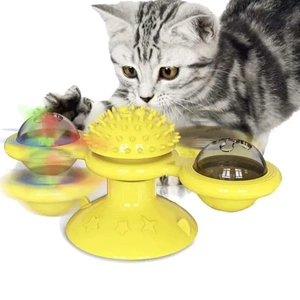 Interaktīva rotējoša kaķu rotaļlieta ar kaķumētru