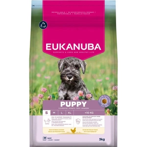 EUKANUBA Growing Puppy Small Breed 3kg vistas gaļas