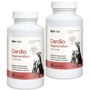LAB-V Cardio Regeneration - Atbalsts pareizai sirds un asinsrites sistēmas darbībai suņiem un kaķiem 90 kapsulas