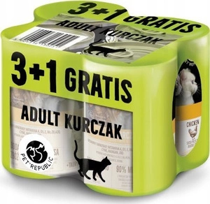 Pet Republic Kit Chicken 3+1 FREE - Mitrā barība kaķiem - 400g