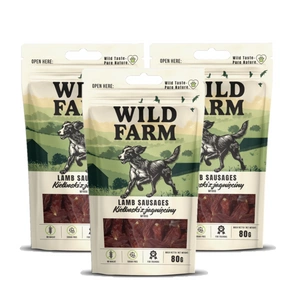 WILD FARM jēra gaļas desiņas 80g suņu našķi