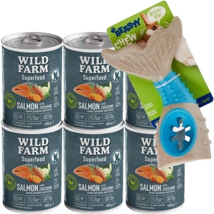 Wild Farm Superfood Salmon 400g barība suņiem bez graudiem