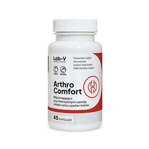 LAB-V Arthro Comfort - Visaptveroša locītavu un balsta un kustību aparāta veselība suņiem un kaķiem 45 kapsulas
