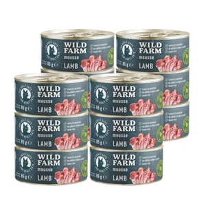 WILD FARM Mousse Lamb 85g - putas kaķiem bez graudiem