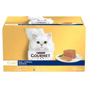 Purina Gourmet Gold kaķu barības putas 48 x 85 g