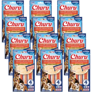 INABA Dog Churu (uz zivju bāzes) Tunzivs Laši 4x14g (56g)