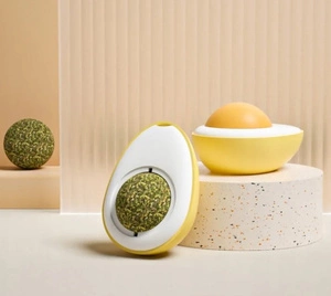 NUXIE® Kaķu olu bumbiņa ar kaķumētru rotaļlieta