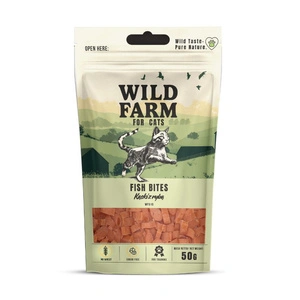 WILD FARM Zivju gabaliņi 50g kaķu delikatese