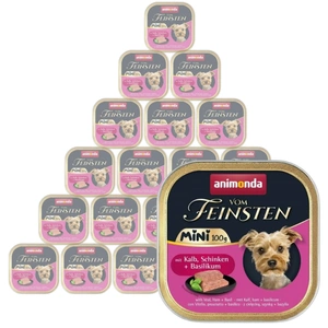 ANIMONDA Vom Feinsten mini adult  teļa gaļa/šķiņķis/baziliks 100 g
