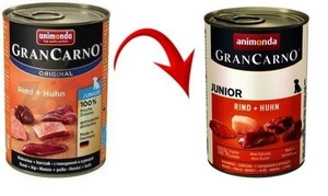 ANIMONDA GranCarno Junior garša: liellopu gaļa + vistas gaļa 400g