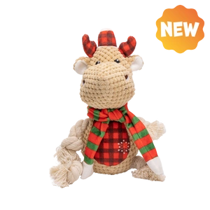 UNIQ PETS PLUS SQUEAKIES rotaļlieta suņiem rudolfs ar pīksteni 27x12x12cm