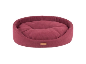 AMIPLAY - Ovāla gulta Montana bordo krāsā - S