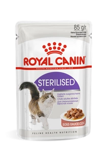 ROYAL CANIN Sterilised 12x85g mitrā barība mērcē pieaugušiem, sterilizētiem kaķiem