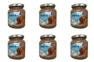 Leopold barība kucēniem ar mājputnu gaļu 300g + 10% Gratis (burciņa)