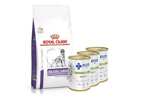 ROYAL CANIN Mature Consult Medium Dog 10kg + ENZO VET Atveseļošanās diēta suņiem 3x400g