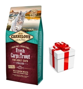 Carnilove Fresh Carp Trout Adult Cat 6 kg + Cat Surprise