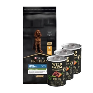 Purina Pro Plan Large Puppy Athletic Optistart, vistas gaļa un rīsi 12kg