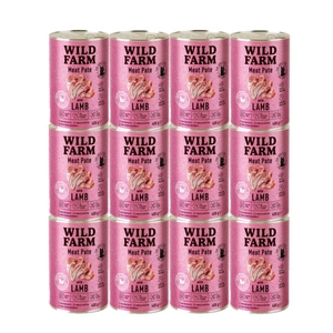 WILD FARM Pastēte ar jēra gaļu 400g - bezglutēna barība kaķiem