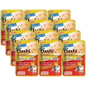 INABA Dashi Delights Delicate Flakes Vistas gaļa ar tunci un lasi 40g
