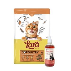 VERSELE-LAGA Lara Adult Turkey & Chicken 1.9kg - Pieaugušo kaķu barība ar vistas un tītara gaļu